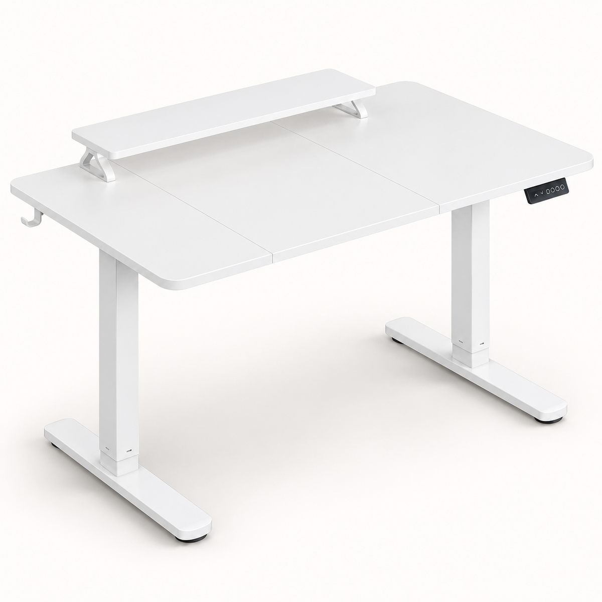Majorelle Vela Studio — Bureau assis-debout — 120 × 60 cm — Blanc — vue en studio